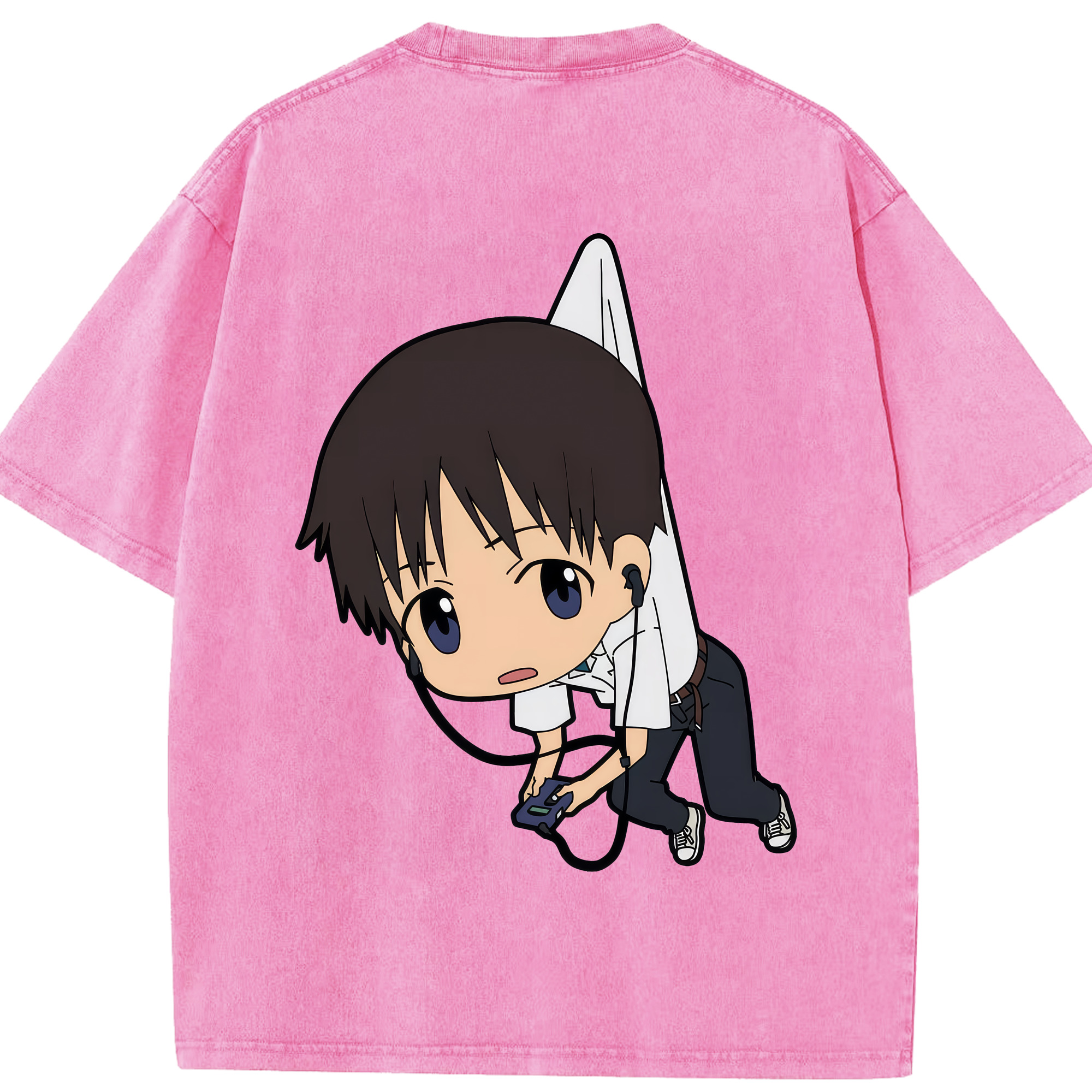 （画像用） EVA 新世紀エヴァンゲリオン 綿100% ヴィンテージ風 半袖Tシャツ（背面プリント）